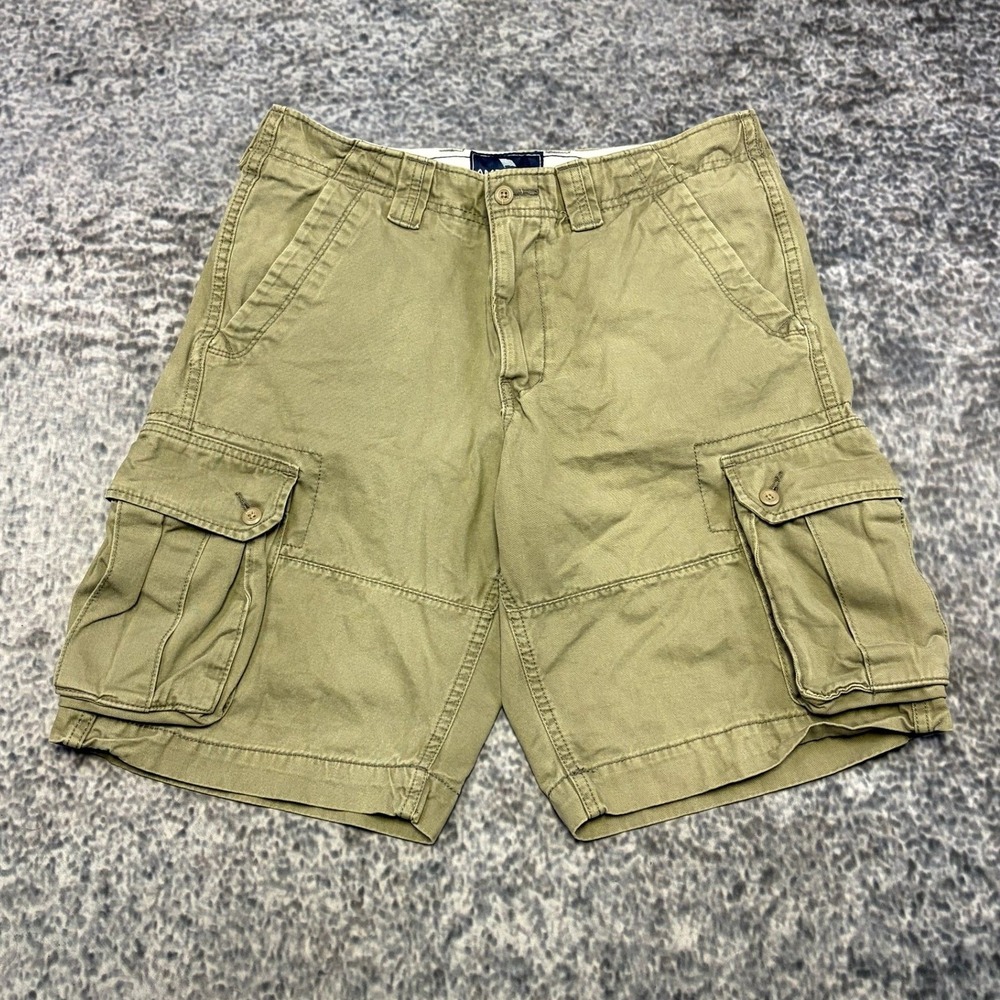 American Living Cargo Shorts Mens 34 Green Khaki Baggy Utility Skater Y2K